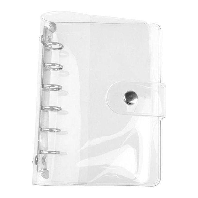 1 x Transparent PVC File Folder Loose-leaf Notebook Binder Diary Scheduler School Office Supplies
