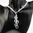 thumbnail image 2 of Milaget Plated Alloy 5-layer Long Chains Necklace Oval/Square Tassel Pendant, 2 of 9