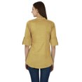 thumbnail image 4 of Haut Décontracté Été Robe d'Été Unie Tunique Boho Coton Vêtements pour Femmes, 4 of 4