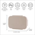 thumbnail image 2 of 3 Sprouts Recycled Plastic Bento Box for Kids - Taupe, 2 of 9