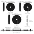 thumbnail image 3 of Soozier Adjustable Barbell & Dumbbells Set with Non-slip Handles, 44LBS, 3 of 10