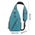 thumbnail image 3 of Fridja Clearance Under $10 Men's Chest Bag and Multi Functional Backpack Sports and Leisure Lightweight and Trendy Single Shoulder Bag Men's Fashion Student Crossbody Bag, 3 of 5