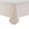 thumbnail image 1 of Mainstays PEVA Tablecloth 60" x 84", Beige Tan Stripe, 1 of 4