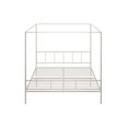 thumbnail image 2 of Novogratz Marion Metal Canopy Platform Bed Frame, Queen, Off White, 2 of 8