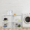 thumbnail image 2 of Gracious Living 3 Shelf Set Height Light Duty Storage Unit, White (2 Pack), 2 of 10