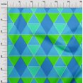 thumbnail image 3 of oneOone Rayon Medium Blue Fabric Geometric Craft Projects Decor Fabric Printed By The Yard 56 Inch Wide, 3 of 4