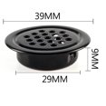 thumbnail image 2 of MYG 10X Cache-Grille Rond en Métal pour Armoire et Placard Ventilation Maison, 2 of 6