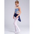 thumbnail image 4 of Jhaoyu Robe de Danse Lyrique pour Filles Robe de Ballet Enfants Sans Manches Gymnastique Justaucorps Jupe Haute Basse Bleu&Bleu Marine 12, 4 of 7