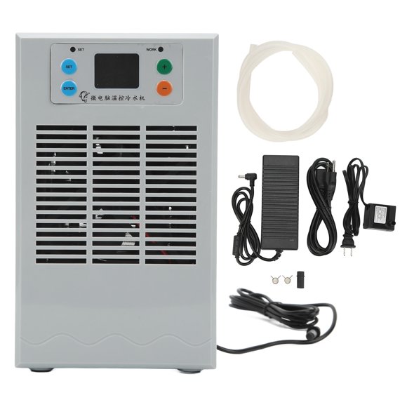 Electric Water Heater Chiller, 20L 70W Aquarium Heater Semiconductor Refrigeration Intelligent Temperature Control For Fish US Plug Pump US Plug 110V