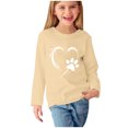 thumbnail image 1 of Birdeem Chemises à Manches Longues pour Filles Chemises à Manches Longues Imprimés Mignons Col Rond Hauts Blouses Décontractées Habillées Vêtements Chemises à Manches Longues pour Filles, 1 of 4