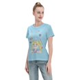 thumbnail image 4 of T-Shirt Basique à Manches Courtes pour Femmes Sailor Moon Lièvre Lunaire, 4 of 6