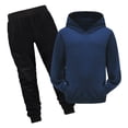 thumbnail image 1 of Hiiyo Boys Casual Active Outfits Solid Color Pullover Hoodie Sweatpants Set, 1 of 3