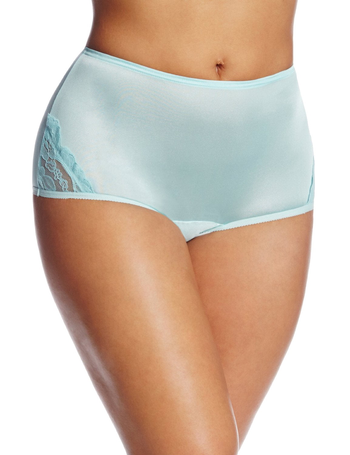 Vanity Fair Femmes Perfectly Yours Dentelle Nouveau Slip, 6, AZURE MIST