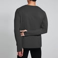 thumbnail image 4 of hoksml Chandails à Manches Longues pour Hommes Évacuation de l'Humidité UPF 50+ Protection Solaire UV T-Shirts Athlétiques Couleur Unie Col Rond Randonnée Course Entraînement Haut Actif Liquidation, 4 of 6
