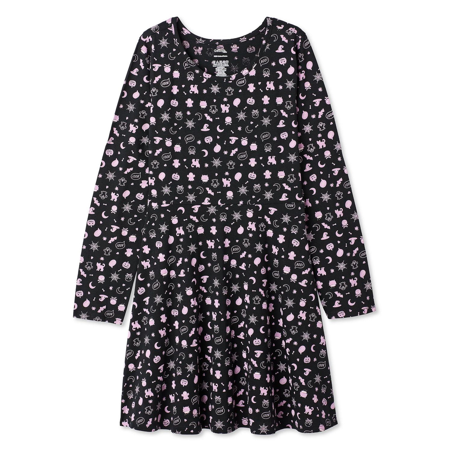 George Girls' Halloween Long-Sleeve Dress