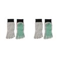 thumbnail image 1 of maskred Prevent Foot Injuries On Any Adventure With 5 Toe Cut Resistant Socks Grey Is Gray green Black bin 2Set, 1 of 6