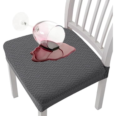 2/4/6 Pcs Conservatione Waterproof Jacquard Chair Covers, Waterproof Seat Covers for Dining Chairs, Forros para Sillas De Comedor, Stretch Jacquard Dining Chair Cover (E,2PCS)