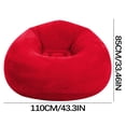 thumbnail image 2 of Boovnll Bean Bag Chair, Soft Comfortable Portable Foldable Lazy Sofa Polyester Bean Bag Chairs for Adults, Inflatable Chair for Living Room, Bedroom, Reading Room, Bean Bag, 2 of 2