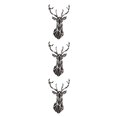 thumbnail image 3 of Wweixi Multifunctional 3D Mirror Deer Wall Sticker For Various Uses Personalized Home black XXL 3Set, 3 of 6
