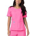 thumbnail image 3 of Adar Universal Women's Scrub Set - V-neck Scrub Top and Elastic Pull-On Scrub Pants, 3 of 8