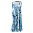thumbnail image 4 of TJAZFJPA Robes de Soirée Femmes Robe d'Été Décontractée Sans Manches Robe de Plage Col Rond Robe Débardeur Imprimée Robes de Resort pour Femmes Robes d'Hiver, 4 of 7