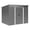 Grey, variant on Outsunny 8.5' x 6' Garden Storage Shed with Skylight, Dark Green
