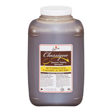 Lynch Butterscotch Ice Cream Topping, Professional Rich & Creamy Dessert Sauce, 4 L Bulk Foodservice Jug