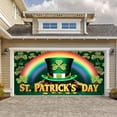 thumbnail image 1 of St. Patrick's Day Garage Door Cover Banner Decorations Spring Green Rainbow Garage Door Cover Outdoor Birthday Saint Patrick's Day Party Garage Door Photo Flagpole Rope Clips Come And Take It Flag 3x5, 1 of 3