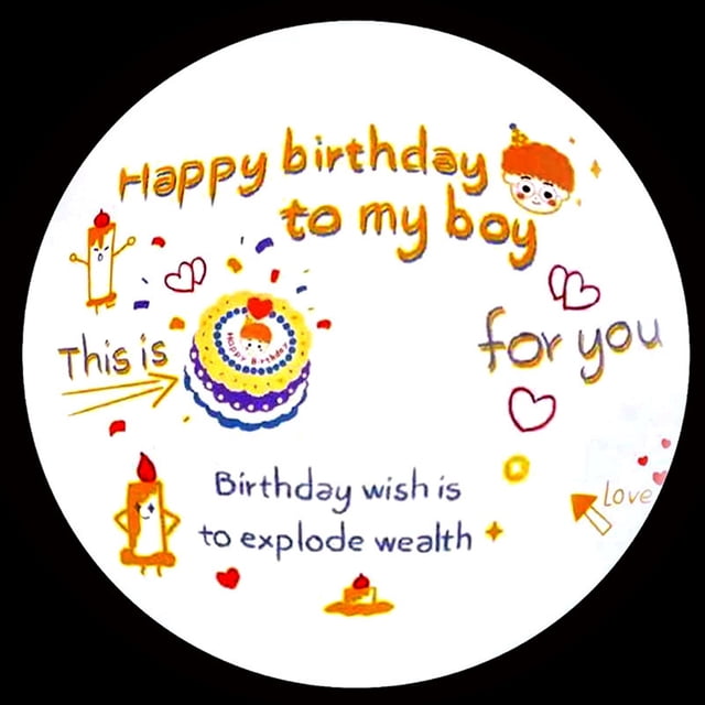 Happy Birthday Projector Happy Birthday Projector Mini Birthday Projection Lamp Portable Kids Projection Light For Household
