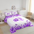 thumbnail image 3 of Erosebridal Letter Comforter Sets Queen Size For Teens,Rose Flower Bedding Queen Comforter Set,Butterfly Room Decorative,Reversible,Ultra Soft,3-Piece, 3 of 8