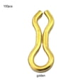 thumbnail image 3 of Becaristey 100pack/lot Wide Applications Sinkers Wire Eye For Versatile Tackle Setup Gold, 3 of 6