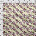 thumbnail image 2 of oneOone Georgette Viscose Fabric Leaves Block Printed Craft Fabric BTY 42 Inch Wide, 2 of 4