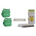 thumbnail image 1 of Kashmir Baby Bamboo One Size Pocket Cloth Diapers, Inserts, 10 Organic Wipes. Washable. Reusable- Sweet Pea, 1 of 1