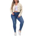 thumbnail image 2 of GRACE & GRANDEUR Juniors Grande Taille Vestes en Jean à Boutons Mode, 2 of 6