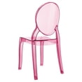 thumbnail image 2 of Beaumont Lane Modern Polycarbonate Stackable Baby Chair in Transparent Pink, 2 of 31