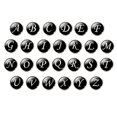 thumbnail image 2 of VONKY 1 Pair Men's Letter Cufflink Wedding Formal Initial Alphabet Stainless Steel Cufflink, Letter E, 2 of 8