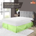 thumbnail image 3 of SGI Bedding 14 Inch Pleated Bed Skirt | Microfiber Bed Skirt | Fade Resistant, Wrinkle Free, Anti-static, Decorative, Extra Storage Space, Clutter-Free | Queen, Sage, 3 of 6