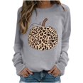 thumbnail image 2 of 2023 Chandail à Capuchon Surdimensionné pour Femmes Mode Décontractée Manches Longues Col Rond Imprimé Chandail pour Dames Hauts Blouse Costumes d'Halloween/Noël Rabais de 50 % Liquidation, 2 of 4