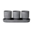 thumbnail image 1 of Better Homes & Gardens Ceramic Herb Planter Set-Grey, 1 of 7