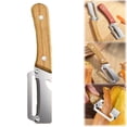 thumbnail image 2 of Multi Functional Vegetable Peelers for Kitchen, Ultra-Sharp Stainless Steel Blade & Ergonomic Wood Handle Kitchen Tool for Fruits, Vegetables, Pelador de Papas Pumpkin Papaya Zucchini, 2 of 8
