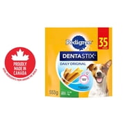 PEDIGREE DENTASTIX Oral Care Small Breed Dog Treats Original, 35 Sticks, 553g Pouch