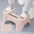 thumbnail image 1 of EGNMCR Bathroom Accessories,Bathroom Decor Toilet Stool Squatting Poop Stool Bathroom Potty Step Stool Toilet Assistance Steps Step Stool Fits All Toilets Detachable Stackable Chamber Pot Bench, 1 of 7