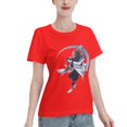thumbnail image 2 of T-Shirt Basique à Manches Courtes pour Femmes Demon Slayer Ninja Papillon, 2 of 6