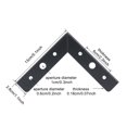 thumbnail image 1 of pitrice 4 Pieces Household Sofa Couch Coffee 4 Pieces Sofa Couch Table Steel Leg Bathroom Modern Triangular Legs Furniture Accessories Hardware Silver 15cm, 1 of 9