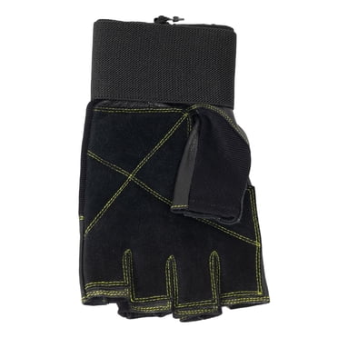 GoZone PRO Weight Gloves – Wrist Wrap Style – S/M – Black/Lime