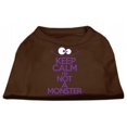 thumbnail image 1 of Keep Calm Screen Print Dog Shirt Brown Xxxl (20), 1 of 1