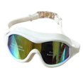 thumbnail image 2 of Sale Today Clearance! Adult Waterproof Large Frame Swimming Goggles With PC Lenses Against-Fogs Coating Silicone Fits For Comfortion And Training, 2 of 6