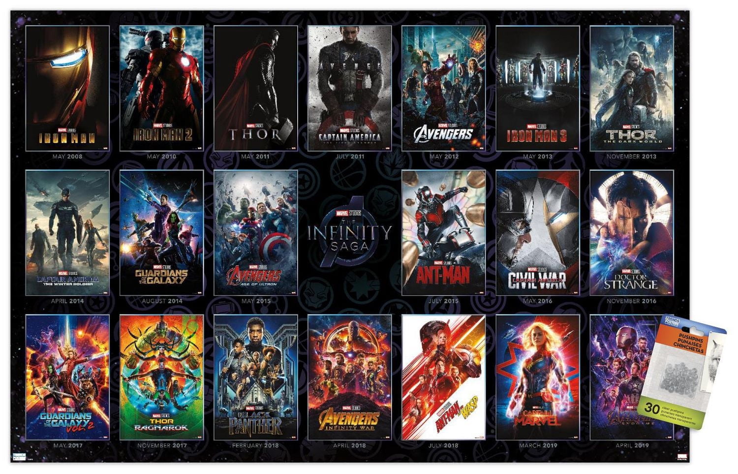 Marvel Avengers : La Saga Infinity - Grille d'une feuille
