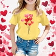 thumbnail image 1 of WEAIXIMIUNG Haut à Manches Courtes pour Enfants Imprimé T-Shirt Décontracté 160, 1 of 4