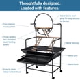 thumbnail image 2 of Kojooin Parakeet & Parrot Cage with Detachable Tray, Rolling Stand, 2 of 8